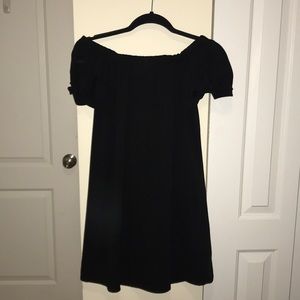 Black, Off the Shoulder Dress
